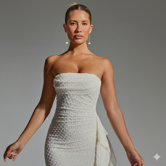 "Dinner at Per Se" - 10mm Golden South Sea Pearl and Diamond Earrings in 14k Gold