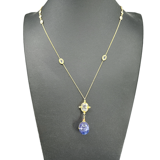 "What Happens in Vegas..." 204 Carat Tanzanite Necklace in 14k gf